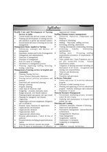Nursing Management and Leadership B.Sc. Nursing