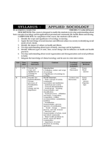 TEXT BOOK OF  APPLIED SOCIOLOGY