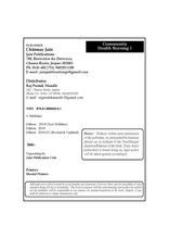 COMMUNITY HEALTH NURSING 1