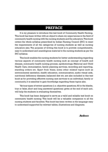 COMMUNITY HEALTH NURSING 1