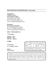 PSYCHOLOGY AND SOCIOLOGY FOR NURSES GNM