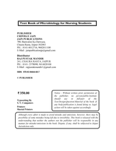 TEXT Book of MICROBIOLOGY FOR NURSING STUDENTS